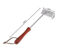 Wood Handle Branding Iron 16.2in Heat Resistant | 55 changeable letters, custom names messages, professional meat marking, easy slide design, BBQ essential