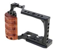 Wood Handle Camera Case For Song Zve10 Metal Cage Protective Camera Guards Mount Border Camera Expansion Frame