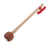 Wood Handle Gong Mallet Traditional Chinese Percussion Stick | Wood and Cotton Linen Build, Resonant Sound, Portable Design, Natural Elegant Finish for Opera Performances
