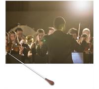 Wood Handle Music Conductor Baton,Orchestra Baton,Redwood Handle,Lightweight baton,for symphony conductors, band leaders and choral directors
