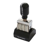 Wood Handle Rubber Stamper Line Dater Adjustable Rubber Date Stampers for Journal Scrapbooking Packaging Adjustable Vintage Date Stamper Tool