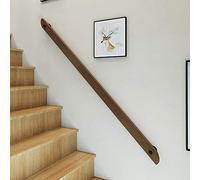 Wood Handrail Non-Slip Stair Handrail Wall Mounted Stair Railing Rustic Staircase Handrail Home Interior Loft Against The Wall Elderly Handrail