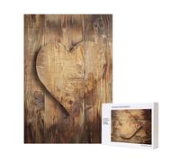 wood heart Printed Wooden Intelligence Puzzle 28x40 CM, 300 Pieces(boxed) Jigsaw Puzzles Education Game for Adults, Home Decoration Puzzle