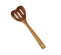 Wood Heart Shape Spoon Cooking Utensils Long Handle Mixing Spoons Coffee Milk Teaspoon Mixing Serving Spoon Enduring Kitchen Tableware Tool
