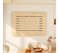 Wood Hollow Electrical Panel Cover, Flip - Up Hidden Switch Box Decoration for Home Office, Modern Horizontal Fuse Box Cover Cabinet(Natural,50x40 cm (19.7x15.7 in))