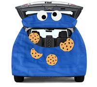 Wood Homing 8PCS Halloween Trunk or Treat Cookies Blue Car Decoration Kit, Monster Trunk or Treat Car Archway Garage Decoration, Halloween Monster Face Outdoor Decoration Kit with Eyes, Mouth