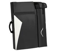 Wood Homing A2 Art Portfolio Carry Case - Large Capacity Drawing Board Bag with Shoulder Hand Strap Waterproof Portable Artist Artwork Sketch Board Storage Folder for Art Supplies Gift Stuff (Black)