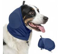 Wood Homing Dog Ear Defender Noise Cancelling - Warm Dog Ear Protector Muff Warp for Calming Anxiety Relief Hear Protection Adjustable Puppy Head Cover Hat for Sleep Groom Drying Firework Thunder (L)