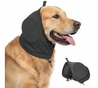 Wood Homing Dog Ear Defender Noise Cancelling - Warm Dog Ear Protector Muff Warp for Calming Anxiety Relief Hear Protection Adjustable Puppy Head Cover Hat for Sleep Groom Drying Firework Thunder (XL)