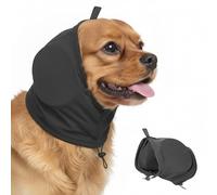 Wood Homing Dog Ear Defender Noise Cancelling - Warm Dog Ear Protector Muff Warp for Calming Anxiety Relief Hear Protection Adjustable Puppy Head Cover Hat for Sleep Groom Drying Firework Thunder (M)