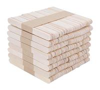 Wood Ice Cream Sticks Natural Wood Material Smooth Safe Rounded Edges DIY Craft Projects for Kids Teachers Students Crafters 400PCS 93x10x2mm