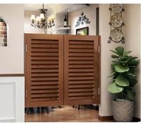 Wood Interior Swing Cafe Doors, Auto Close Saloon Barn Door for Bar Porch, 70x90cm