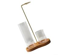 Wood Inverted Incense Holder Set for Relaxation Rituals Meditation Support and Aesthetic Home Environment Use (C)