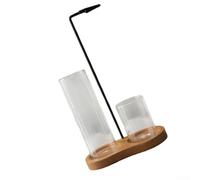 Wood Inverted Incense Holder Set for Relaxation Rituals Meditation Support and Aesthetic Home Environment Use (D)