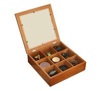 Wood Jewelry Box - Wooden Jewelry Organizer, Handmade Jewelry Storage Case | Vintage Jewelry Chest, Lockable Jewelry Holder, Rustic Jewelry Display Box, Large Wooden Jewelry Cabinet for Women & Men