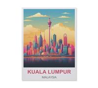 Wood Jigsaw Puzzle 1000 Pieces,Kuala Lumpur Malaysia,Adult Children Toys Decompression Game(75x50cm)-A83