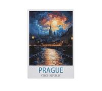 Wood Jigsaw Puzzle 1000 Pieces，Prague Czech Republic，Adult Children Toys Decompression Game（75x50cm）-AJ3