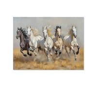 Wood Jigsaw Puzzle 1000 Pieces,The horse as an expression of dynamism and strength,Adult Children Toys Decompression Game(75x50cm)-AH43