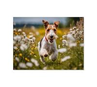 Wood Jigsaw Puzzle 1000 Pieces，With full steam over the meadow，Adult Children Toys Decompression Game（75x50cm）-AH3