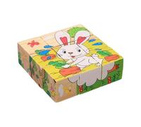 Wood Jigsaw Puzzle - Cognitive Development Kit, Brain Teaser Blocks, Robust Educational Learning Toy | Interactive Skill Building Hands-on Fun For Playroom School Bedroom Study Home Kids