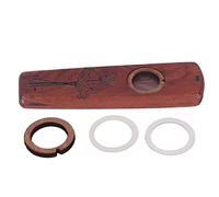 Wood Kazoo Flute, Wooden Play Instrument, Guitar Ukulele Accompaniment Harmonica with Diaphragm Wind Technology, Compact Portable Wind Instrument for Kids Adults Travel Outdoor (Rosewood)