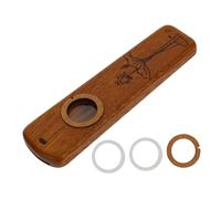 Wood Kazoo Instrument for Adults Brown Flute Structure