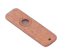 Wood Kazoo, Vintage Mahogany Kazoo Flute with Lanyards Bright Sound Rich and Full Sound Quality for Daily Practice Lessons Stage Performances (Rectangular)