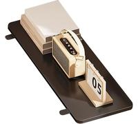 Wood, Keyboard Tray, Table Extender, Wrist Support, Foldable Elbow Rest, Clamp Mount for Stabili (Black) - Enhance Comfort & Efficiency