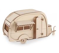 Wood Kit 3D Caravan 40-tlg Nature 360x150x180mm New Model Building Kit