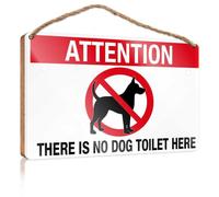 Wood Kitchen Decor No Dog Toilet Available Sign Wooden Sign Fun Home Decor Fall Front Door Decor(20X30CM)