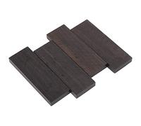 Wood Knife Scales, 4Pcs MX0126D Ebony DIY Knife Scales Musical Instrument Accessories 120 X 40 X 10mm