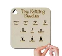 Wood Knitting Gauge Wooden Guide Knitting Tool for Spinners