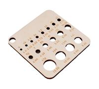Wood Knitting Needle Gauge And Ruler Knitters Square Measuring Tool Crochet Accessories Gauge Square With Scale