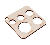 Wood Knitting Needle Gauge And Ruler Knitters Square Measuring Tool Crochet Accessories Gauge Square With Scale