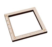 Wood Knitting Needle Gauge And Ruler Knitters Square Measuring Tool Crochet Accessories Gauge Square With Scale