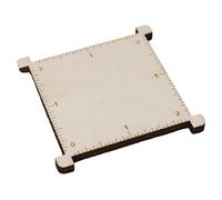 Wood Knitting Needle Gauge And Ruler Knitters Square Measuring Tool Crochet Accessories Gauge Square With Scale