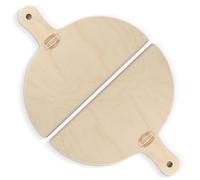 Wood Lab Birch Wood Pizza Palette, 30 cm, Rectangular, Made in Italy, Smooth Surface, Hand Wash