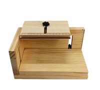 Wood Label Applicator Stand Manual Positioning Jig Movable Upper | Plate Center Knob Layout Improves Neat Repeated Placement During Batch Runs