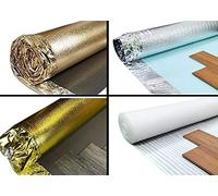 Wood & Laminate Underlays - Floor Leveling & Damp Proof Membrane Properties - 2mm 3mm 5mm and 7mm Thickness - Heat Insulation & Sound Proofing
