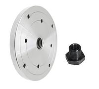 wood lathe accessories, Woodworking Turning Machine Chuck,Flange Panel,Woodworking Lathe Face Plate,M18 x 2.5, 6 Inches,