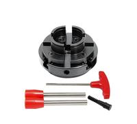 Wood Lathe Accessory, 4 Inch 4 Jaw Self Centering Chuck, Practical Tool for Woodturning and DIY Woodworking (M33X3.5)