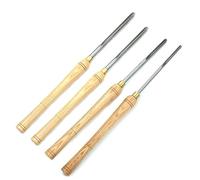 Wood Lathe Bowl Gouge Set 1/4 3/8 5/8 1/2 Flute Turning Tools 22.5" High Speed Steel Blades