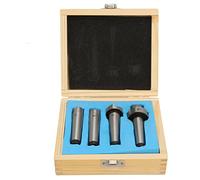 Wood Lathe Center Set, Durable MT2 Spur Cup Live Dead Turning Support for Woodworking Lathes Hardened Steel 4 Piece