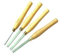 Wood Lathe Chisel Set for Bead Cutting and Forming Operations, High Speed Steel Tools for Woodworking