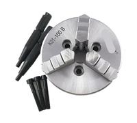 Wood Lathe Chuck 100mm ， 3 Jaw Lathe Chuck K01-100B Manual for Mini Wood