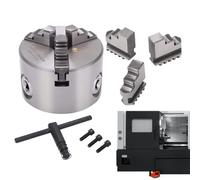 Wood Lathe Chuck - 3 Jaw Self Centering Adapter for Woodturning with Milling Machine Compatibility | Steel 80mm Chuck with Precision Clamping Grip Stable Rotation Durable Design for Drilling Engraving