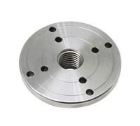wood lathe chuck, 4 Inch Flange Faceplate Wood Lathe Face Plate for 1 Inch X 8 TPI Threaded Woodworking Turning Machine Chuck