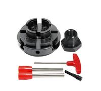 Wood Lathe Chuck, 4 Inch Self Centering 4 Jaw, M33 1 Inch x 8TPI, Tool Accessories for Woodturning and DIY Woodworking Projects