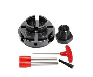 Wood Lathe Chuck, 4 Inch Self Centering 4 Jaw, M33 1 Inch x 8TPI, Tool Accessories for Woodturning and DIY Woodworking Projects