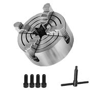 Wood Lathe Chuck, 4 Jaw Self Centering Lathe Chuck 200mm with 4-M10 Thread for Lathe Milling Drilling Wood Turning